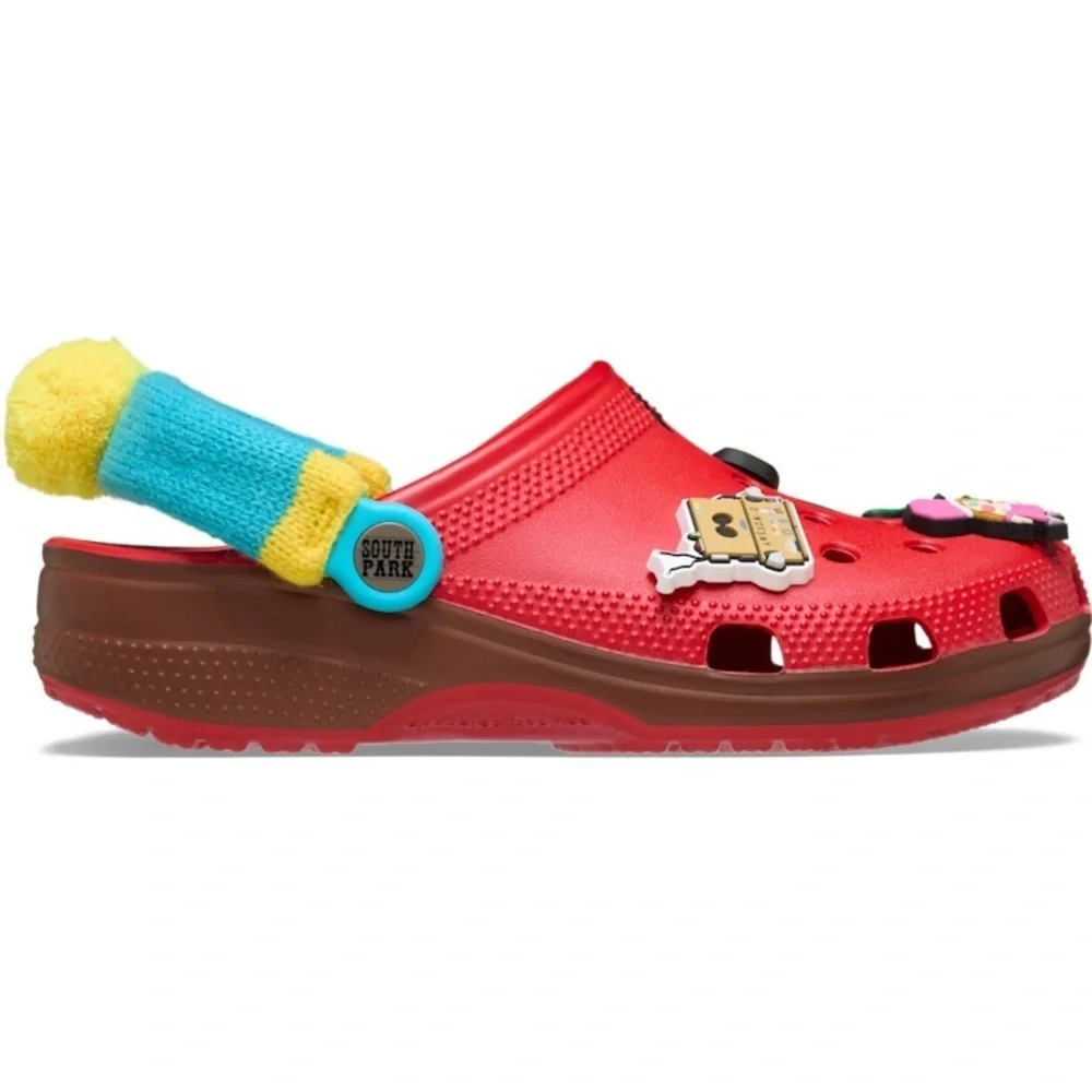 CROCS X SOUTH PARK CARTMAN classic clogs with 8 jibbitz charms size 10 Mens Nwt